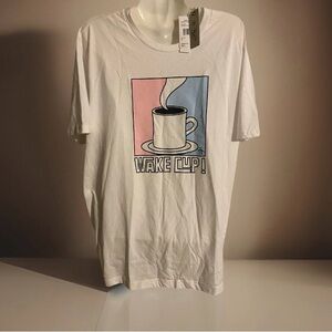 Penguin XL Wake Cup! by Munsingwear white t- shirt NEW